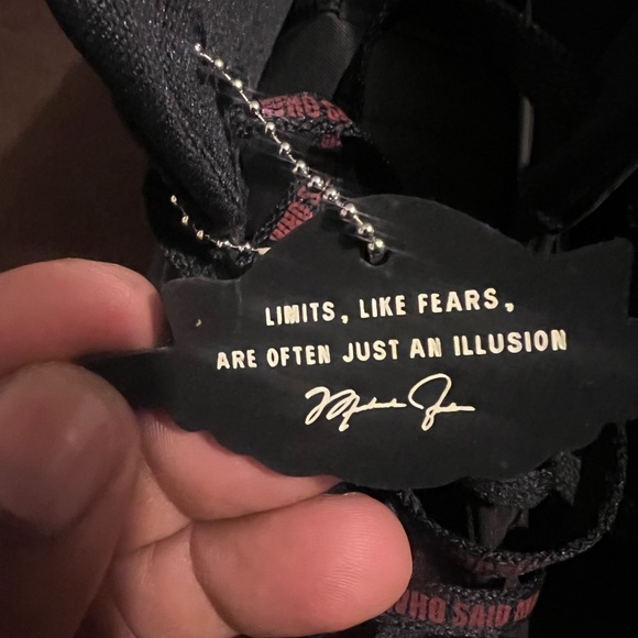 Jordan Black and Red Athletic High-Top Sneakers Jordan 1 Come Fly With Me - Picture 8 of 12